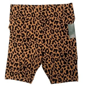 Wild Fable Leopard Print Bike Shorts Mob Wife XL Junior Goth Pin Up 🖤
